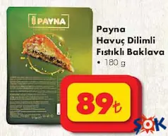 PAYNA HAVUÇ DİLİMLİ FISTIKLI BAKLAVA 180 G PAYNA HAVUÇ DİLİMLİ FISTIKLI BAKLAVA 180 G